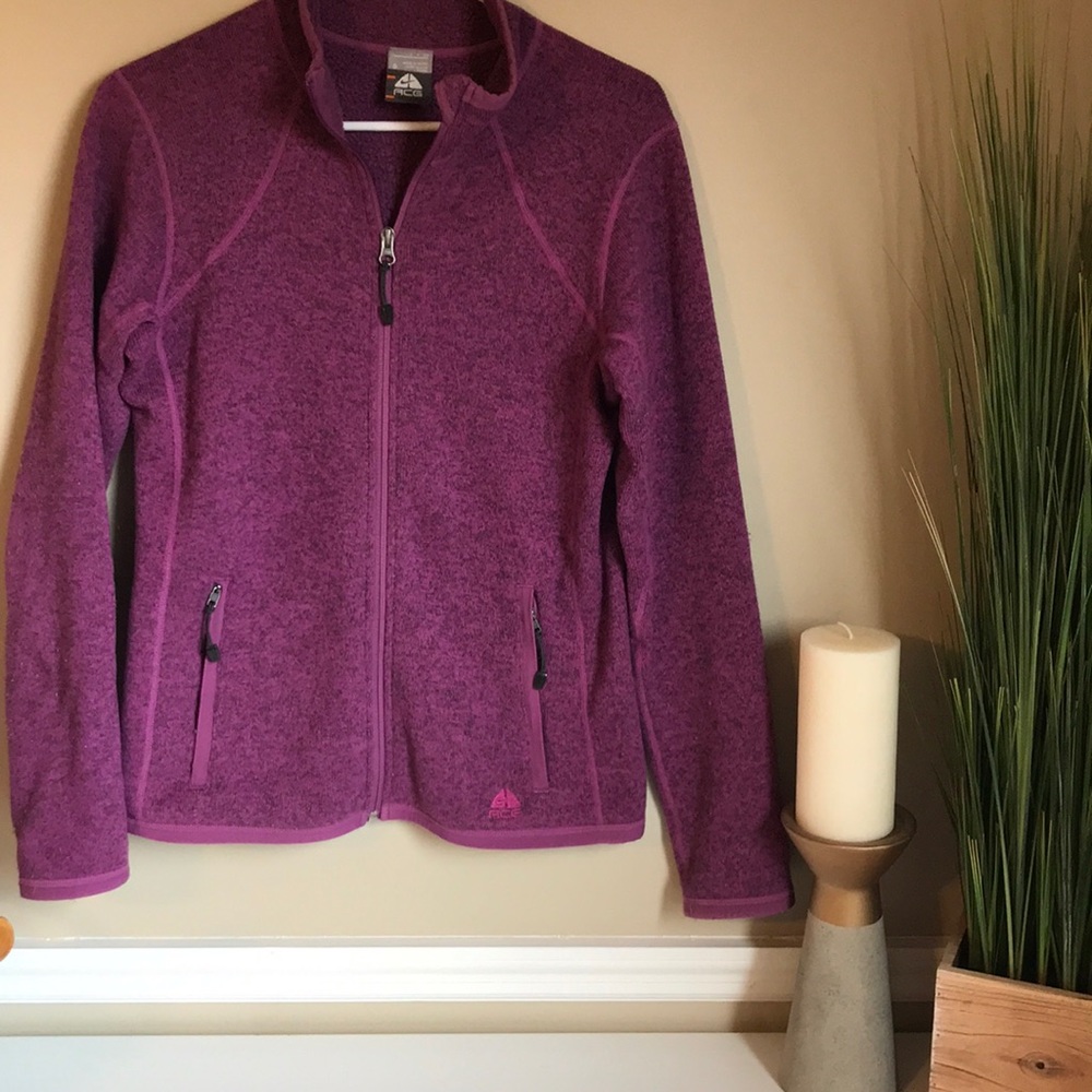 Purple fleece-lined Nike ACG full-zip